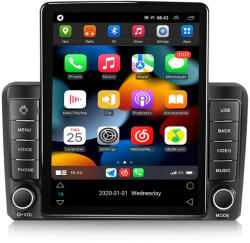 NAVIGPS Navigatie Peugeot 407 din 2004 - 2011, Ecran TESLA 9.7 inch, 4 GB RAM si 64 GB ROM, Slot Sim 4G, Procesor Octa Core, Carplay integrat, Procesor Sunet Digital DSP, Android, Aplicatii, Usb