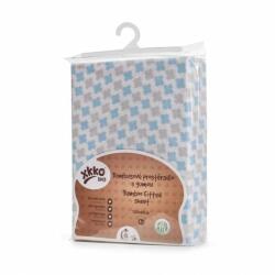 XKKO BMB gumis lepedő kiságyba 120x60, Baby Blue Cross