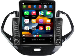 NAVIGPS Navigatie Ford Figo din 2015 - 2018, Ecran TESLA 9.5 inch, 4 GB RAM si 64 GB ROM, Slot Sim 4G, Procesor Octa Core, Carplay integrat, Procesor Sunet Digital DSP, Android, Aplicatii, Usb, Camera marsari