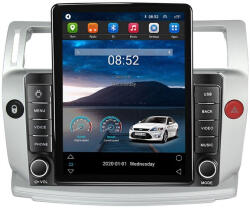 NAVIGPS Navigatie Citroen C4 din 2004 - 2011, Ecran TESLA 9.7 inch, 4 GB RAM si 64 GB ROM, Slot Sim 4G, Procesor Octa Core, Carplay integrat, Procesor Sunet Digital DSP, Android, Aplicatii, Usb, Wi Fi,
