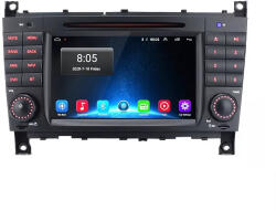 NAVIGPS Navigatie Mercedes C Class W203 CLK W209, 4 GB RAM si 64 GB ROM, Slot Sim 4G, Procesor Octa Core, Carplay, Sunet DSP, Android, Aplicatii, Usb, Wi Fi, Bluetooth