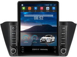 NAVIGPS Navigatie Skoda Fabia din 2015 - 2021, Ecran TESLA 9.7 inch, 8 GB RAM si 128 GB ROM, Android 15, Slot Sim 4G, Procesor Octa Core, Carplay Wireless si Android auto, Procesor Sunet Digital DSP, Aplic