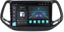 NAVIGPS Navigatie Jeep Compass din 2016 - 2018, Rezolutie 2K, Display QLED 9.5 inch, 4GB RAM si 64GB ROM, Android, Procesor Octacore, Slot sim 4G, Sunet DSP, Wireless Carplay si Android Auto, Camera Marsarier