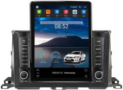 NAVIGPS Navigatie Toyota Highlander din 2013 - 2019, Ecran TESLA 9.7 inch, 4 GB RAM si 64 GB ROM, Slot Sim 4G, Procesor Octa Core, Carplay integrat, Procesor Sunet Digital DSP, Android, Aplicatii, Usb, Wi Fi,