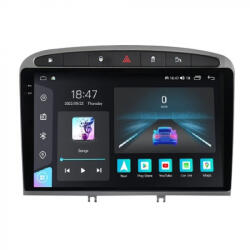 NAVIGPS Navigatie Peugeot 308 408 din 2008-2020, Rezolutie 2K, Ecran QLED 9.5 inch, 8GB RAM si 128GB ROM, Android, Procesor Octacore, Slot sim 4G, Sunet DSP, Wireless Carplay