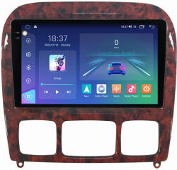 NAVIGPS Navigatie Mercedes S Class W220 din 1998-2005, Rezolutie 2K, Display QLED 9.5 inch, 4GB RAM si 64GB ROM, Android, Procesor Octacore, Slot sim 4G, Sunet DSP, Wireless Carplay si Android Auto, Camera Ma