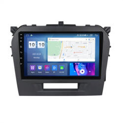 NAVIGPS Navigatie Suzuki Vitara din 2014-2019, Android 15 , 4GB RAM, Octacore, Slot Sim 4G, DSP, GPS, Wi-FI, Carplay, Android Auto, USB, Bluetooth, Waze, Touchscreen, 9 inch