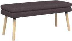 vidaXL Banca cu doua straturi Maro închis 110 x 40 x 47 cm Tesatura GartenMobel Dekor (42038449)