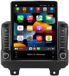 NAVIGPS Navigatie Jeep Wrangler din 2018 - 2022, Ecran TESLA 9.7 inch, 8 GB RAM si 128 GB ROM, Android 15, Slot Sim 4G, Procesor Octa Core, Carplay Wireless si Android auto, Procesor Sunet Digital DSP, Aplic