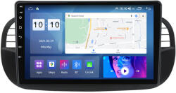 NAVIGPS Navigatie Fiat 500 din 2007 - 2015, 8GB RAM si 128GB ROM, Ecran QLED 9 inch, Android 14, Procesor Octacore, Slot sim 4G, Sunet DSP, Wireless Carplay si Android Auto, Camera Marsarier