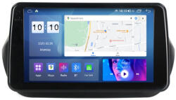 NAVIGPS Navigatie Fiat Kubo Citroen Nemo Peugeot Bipper 2008-2017 Android 14 , 8GB RAM+128GB ROM QLED