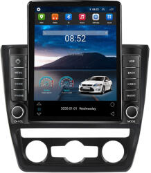 NAVIGPS Navigatie Skoda Yeti 5L din 2009 - 2014, Ecran TESLA 9.7 inch, 4 GB RAM si 64 GB ROM, Slot Sim 4G, Procesor Octa Core, Carplay integrat, Procesor Sunet Digital DSP, Android, Aplicatii, Usb