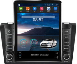 NAVIGPS Navigatie Mazda 3 din 2003-2010, Display TESLA 9.5 inch, 2GB RAM si 32GB ROM, Wireless Carplay si Android Auto, Procesor Octacore, Slot sim 4G, Sunet DSP, Camera Marsarier, Bluetooth, USB, Wi Fi, Radi