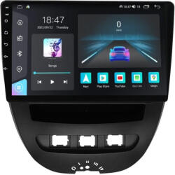 NAVIGPS Navigatie Peugeot 107 si Citroen C1 din 2005-2015 Rezolutie 2K, Display QLED 9.5 inch, 4GB RAM si 64GB ROM, Android, Procesor Octacore, Slot sim 4G, Sunet DSP, Wireless Carplay si Android Auto, Camera
