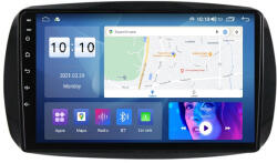 NAVIGPS Navigatie Smart Fortwo din 2015-2020, Android 15 , 4GB RAM, Octacore, Slot Sim 4G, DSP, GPS, Wi-FI, Carplay, Android Auto, USB, Bluetooth, Waze, Touchscreen, 9 inch