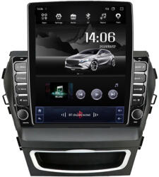 NAVIGPS Navigatie Hyundai Santa Fe ix 45 din 2012 - 2017, Ecran TESLA 9.7 inch, 4 GB RAM si 64 GB ROM, Slot Sim 4G, Procesor Octa Core, Carplay integrat, Procesor Sunet Digital DSP, Android, Aplicatii, Usb, W