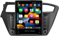 NAVIGPS Navigatie Hyundai i20 din 2015 - 2017, Ecran TESLA 9.5 inch, 4 GB RAM si 64 GB ROM, Slot Sim 4G, Procesor Octa Core, Carplay integrat, Procesor Sunet Digital DSP, Android, Aplicatii, Usb, Camera marsa