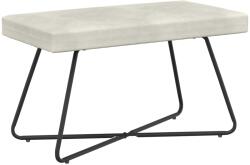 vidaXL banca Simplu Crem 80 x 40 x 45 cm Catifea GartenMobel Dekor (42038337)