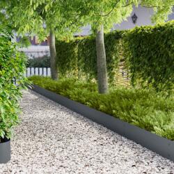 vidaXL Margine pentru gazon 10 pcs 103 x 25 cm metal Antracit GartenMobel Dekor (8008293)