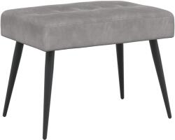 vidaXL Banca cu butoane capitonate Gri deschis 60 x 40 x 45 cm Catifea GartenMobel Dekor (42038501)
