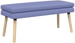 vidaXL Banca cu doua straturi Albastru Jeans 110 x 40 x 47 cm Tesatura GartenMobel Dekor (42038458)