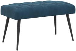 vidaXL Banca cu butoane capitonate albastru 80 x 40 x 46 cm Catifea GartenMobel Dekor (42038566)