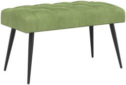 vidaXL Banca cu butoane capitonate Verde deschis 80 x 40 x 46 cm GartenMobel Dekor (42038560)