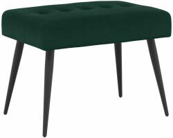 vidaXL Banca cu butoane capitonate Verde închis 60 x 40 x 45 cm GartenMobel Dekor (42038503)