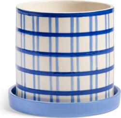 &k amsterdam Ghiveci cu farfurie Clash Grid 18 cm (2899-07)