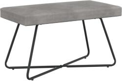 vidaXL banca Simplu Gri deschis 80 x 40 x 45 cm Catifea GartenMobel Dekor (42038329)