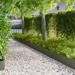 vidaXL Margine pentru gazon 20 pcs 103 x 25 cm Otel Verde masliniu GartenMobel Dekor (8008497)