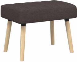 vidaXL Banca cu tapitare canelata Maro închis 60 x 40 x 45 cm Tesatura GartenMobel Dekor (42038463)
