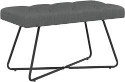 vidaXL Banca cu butoane capitonate Gri închis 80 x 40 x 46 cm Tesatura GartenMobel Dekor (42038358)