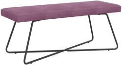 vidaXL banca Simplu Violet 110 x 40 x 45 cm Catifea GartenMobel Dekor (42038356)