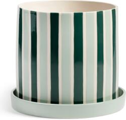 &k amsterdam Ghiveci cu farfurie Clash Stripe 23, 5 cm (2899-06)