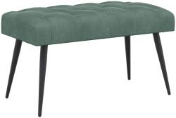 vidaXL Banca cu butoane capitonate Verde Marii 80 x 40 x 46 cm Catifea GartenMobel Dekor (42038568)
