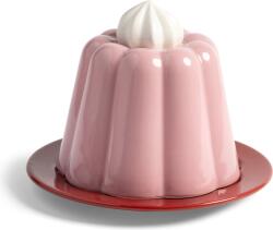 &K Amsterdam Farfurie cu capac Pudding roșu-roz (2843-01)