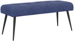 vidaXL Banca cu butoane capitonate Albastru Politie 110 x 40 x 46 cm GartenMobel Dekor (42038541)