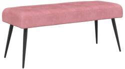 vidaXL Banca cu butoane capitonate Roz 80 x 40 x 46 cm Catifea GartenMobel Dekor (42038519)