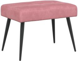 vidaXL Banca cu butoane capitonate Roz 60 x 40 x 45 cm Catifea GartenMobel Dekor (42038505)