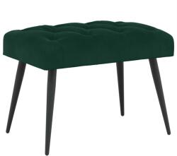 vidaXL Banca cu butoane capitonate Verde închis 60 x 40 x 45 cm GartenMobel Dekor (42038545)