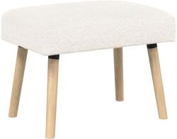 vidaXL banca Simplu Crem 60 x 40 x 45 cm Bouclé GartenMobel Dekor (42038400)