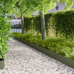vidaXL Margine pentru gazon 20 pcs 103 x 25 cm metal Verde masliniu GartenMobel Dekor (8008297)