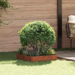 vidaXL Margine pentru gazon 60 x 60 x 20 cm Otel Ruginit GartenMobel Dekor (8008915)