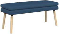 vidaXL Banca cu doua straturi albastru 110 x 40 x 47 cm Tesatura GartenMobel Dekor (42038453)