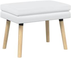 vidaXL Banca cu doua straturi Alb 60 x 40 x 46 cm Tesatura GartenMobel Dekor (42038428)