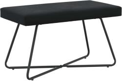 vidaXL banca Simplu Negru 80 x 40 x 45 cm Catifea GartenMobel Dekor (42038335)