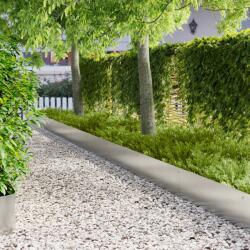vidaXL Margine pentru gazon 10 pcs 103 x 30 cm Otel Argintiu GartenMobel Dekor (8008512)