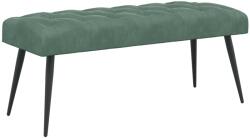 vidaXL Banca cu butoane capitonate Verde Marii 110 x 40 x 46 cm GartenMobel Dekor (42038582)