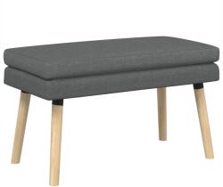 vidaXL Banca cu doua straturi Gri închis 80 x 40 x 47 cm Tesatura GartenMobel Dekor (42038432)
